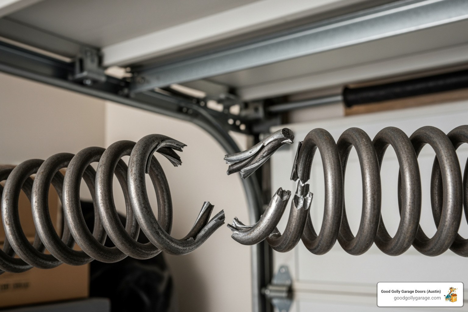 Broken garage door spring - emergency broken garage door in spanish oaks tx