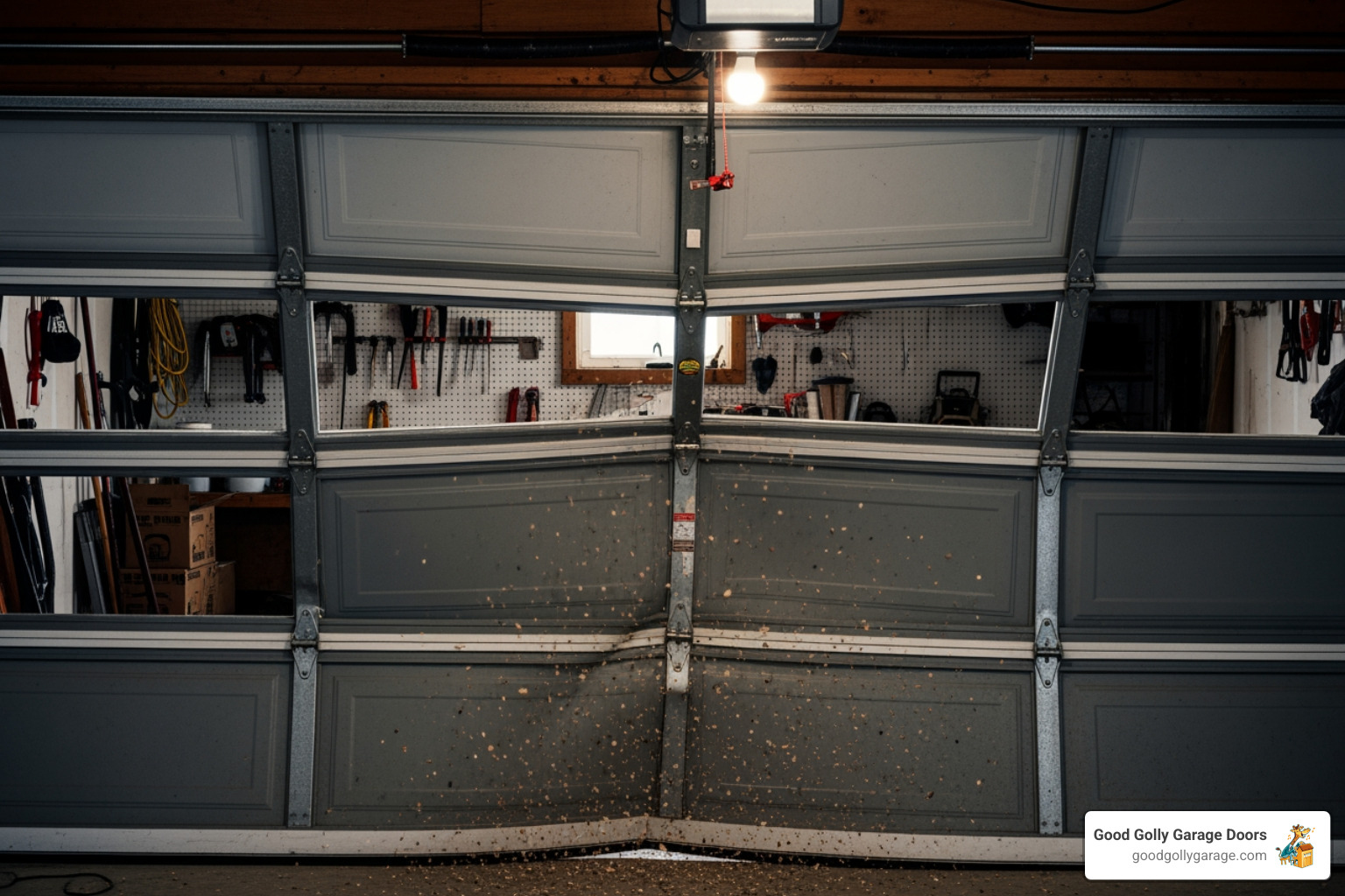 noisy, shaking garage door - garage door repairs