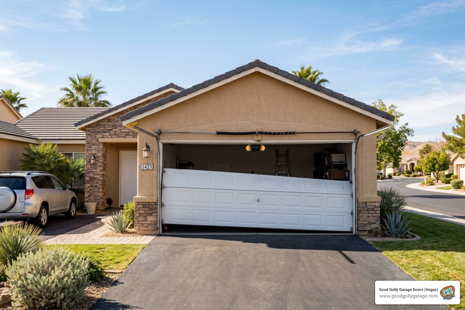 My garage door is broken and won't close. I need a fast solution in Green Valley, NV.