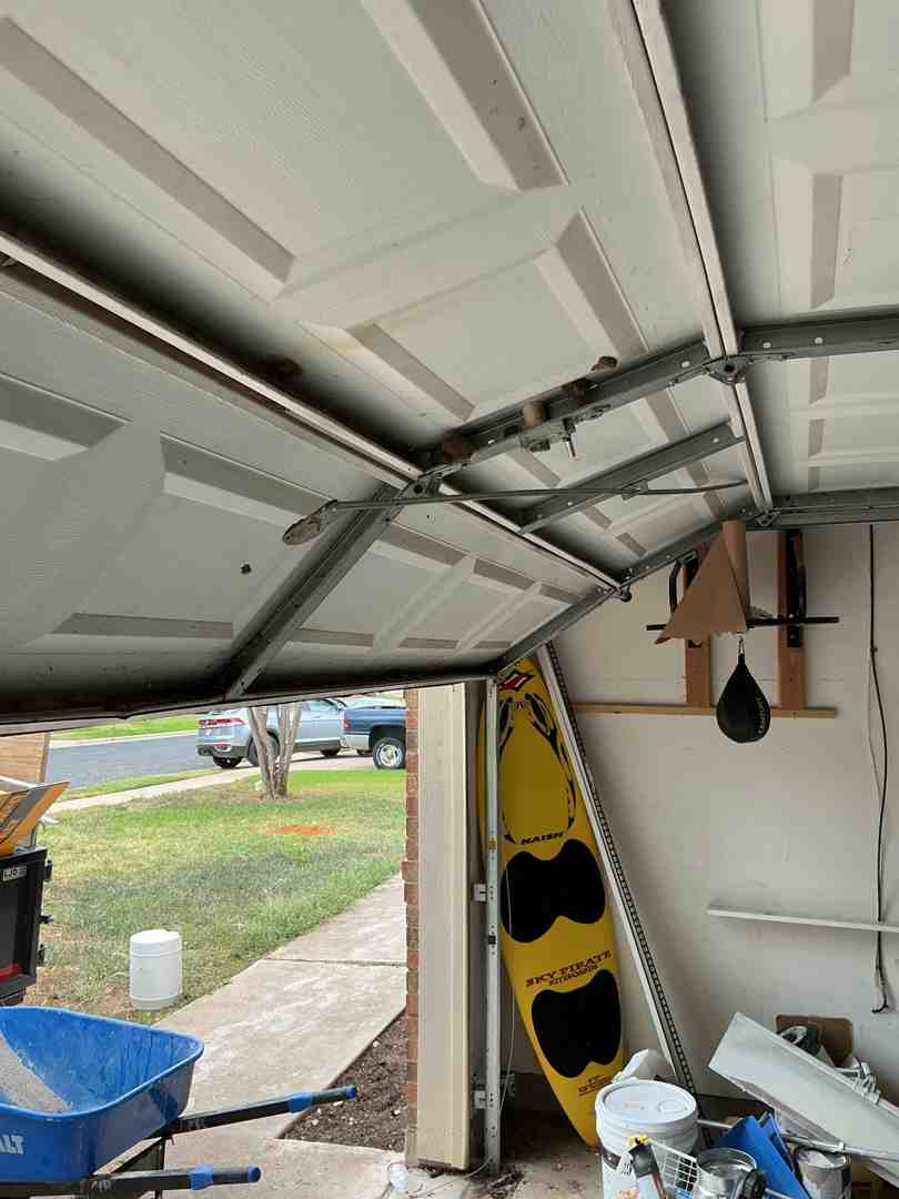 sagging garage door panels sagging garage door panels