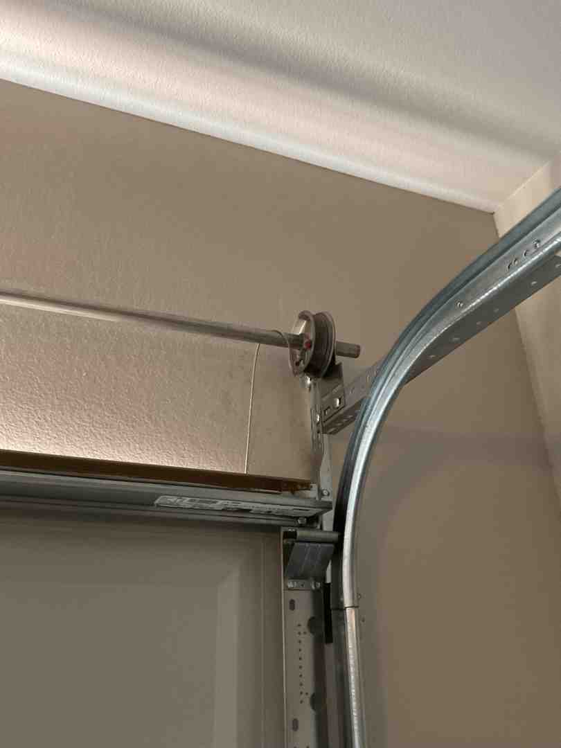 misaligned garage door tracks interior view misaligned garage door tracks interior view