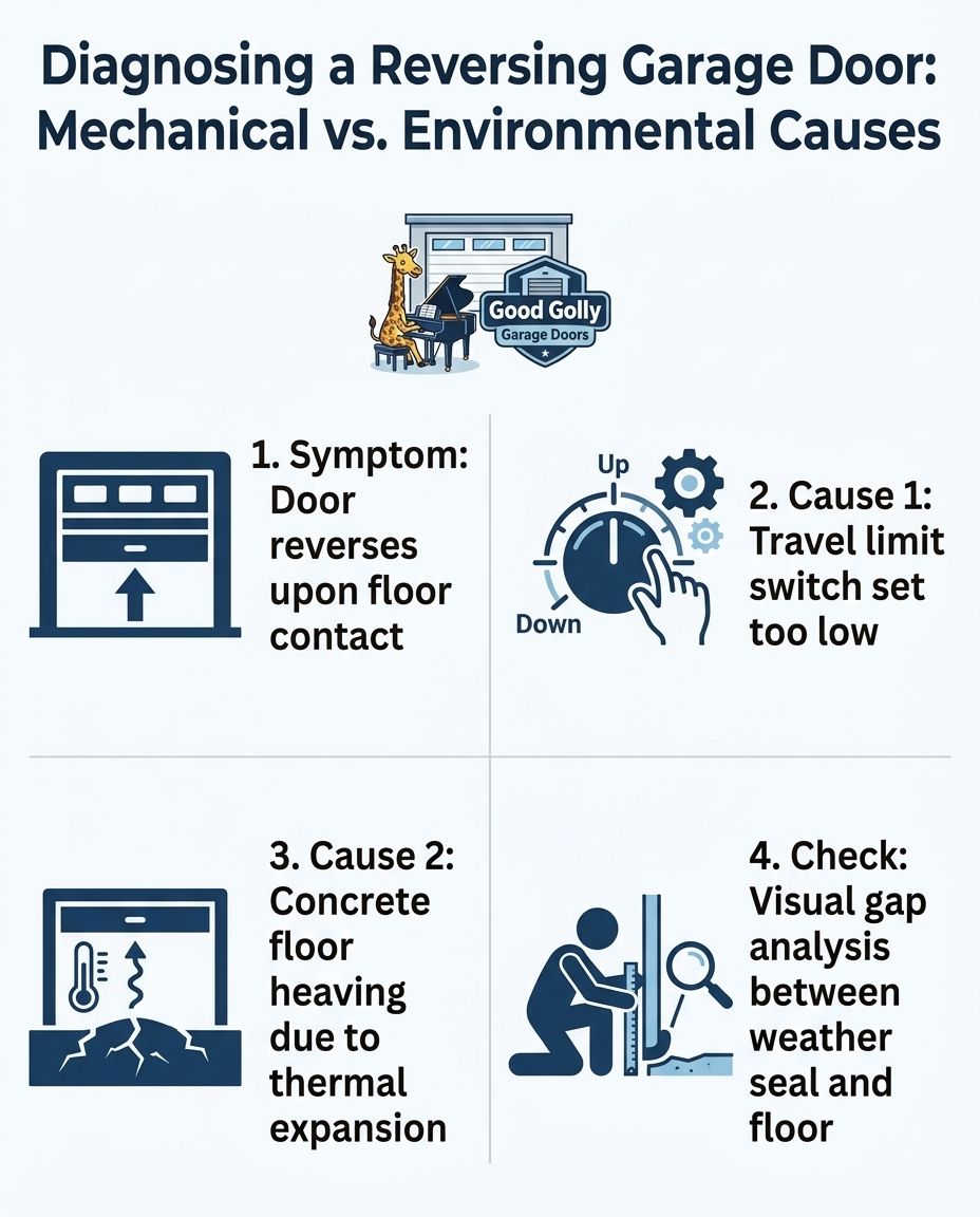 Diagnosing a Reversing Garage Door: Mechanical vs. Environmental Causes