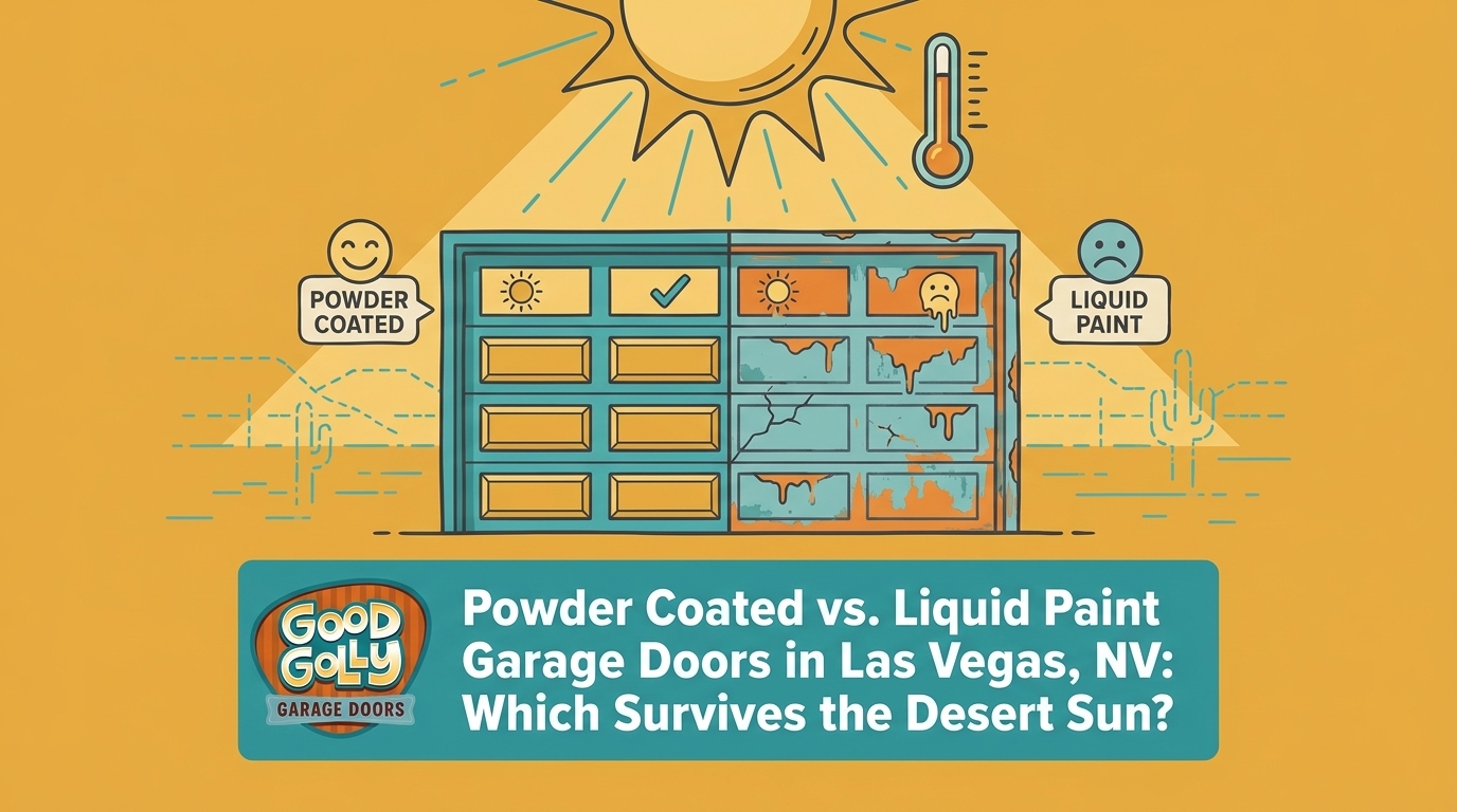 Powder Coated vs. Liquid Paint Garage Doors in Las Vegas, NV: Which Survives the Desert Sun? — featured image