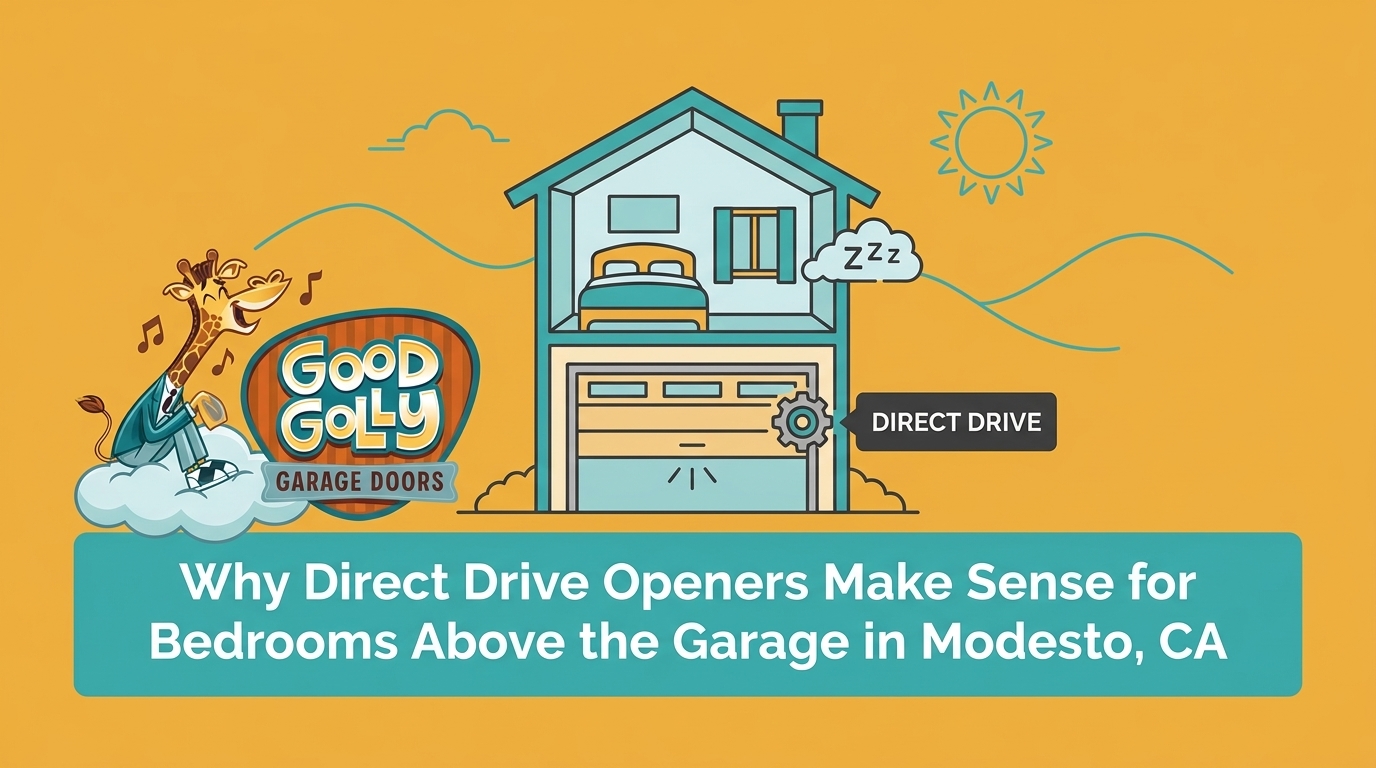 Why Direct Drive Openers Make Sense for Bedrooms Above the Garage in Modesto, CA — featured image