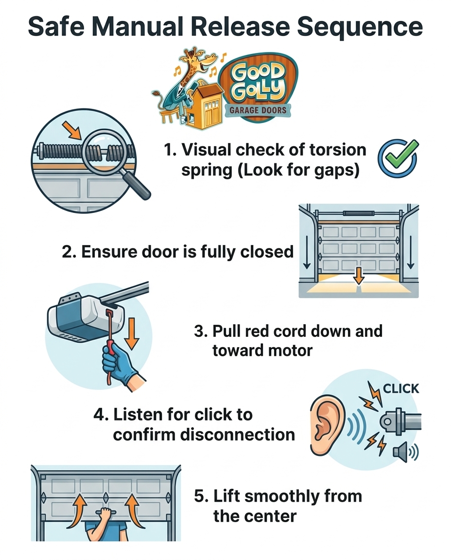 Safe Manual Release Sequence