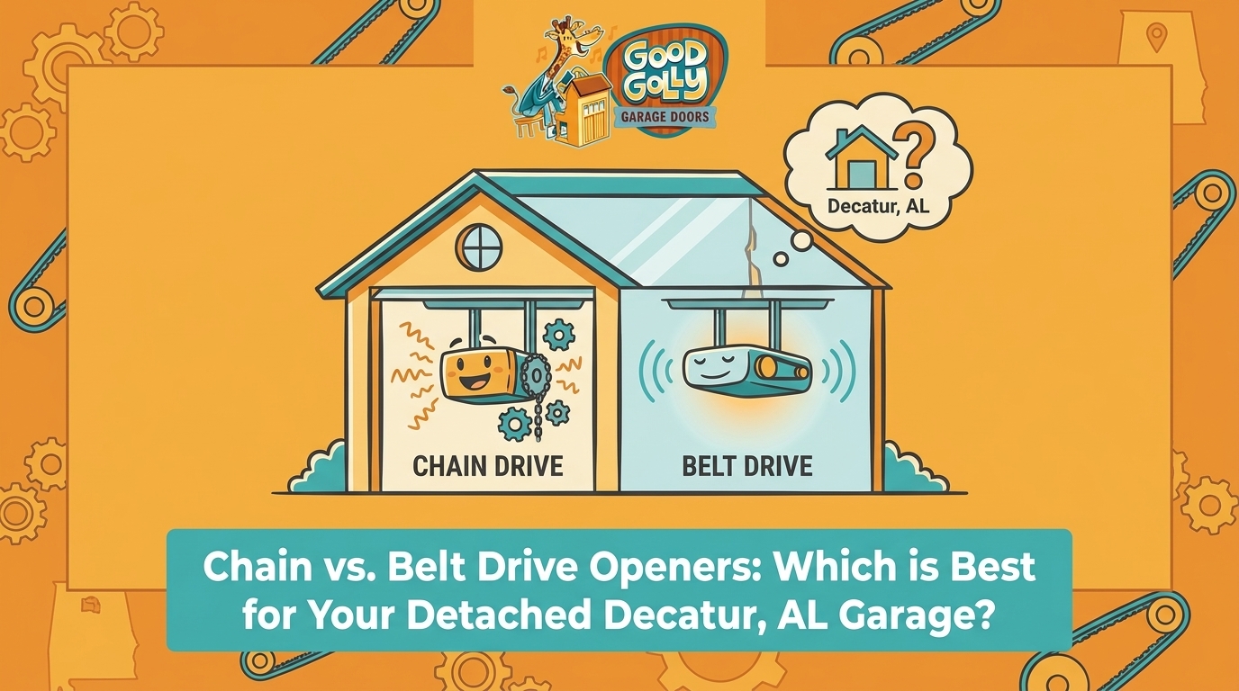 Chain vs. Belt Drive Openers: Which is Best for Your Detached Decatur, AL Garage? — featured image