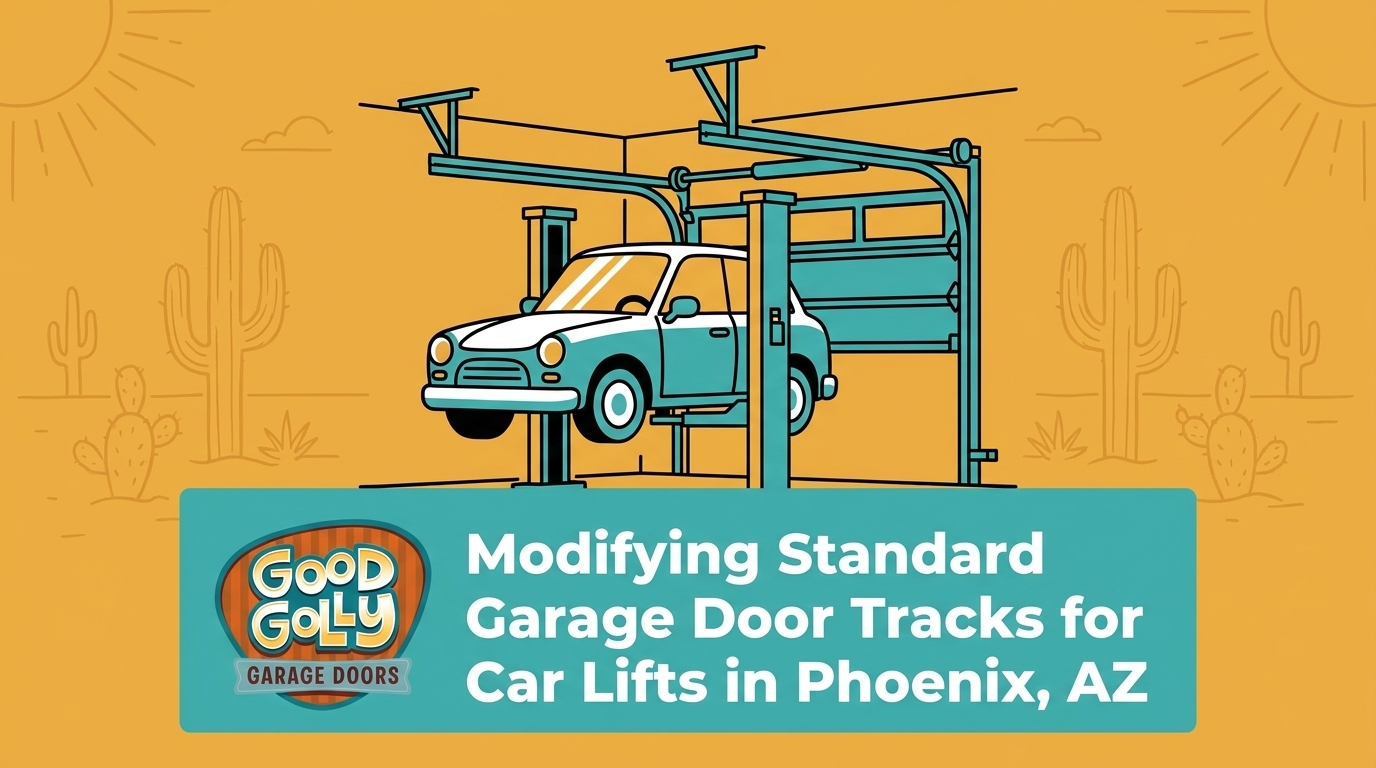 Modifying Standard Garage Door Tracks for Car Lifts in Phoenix, AZ — featured image