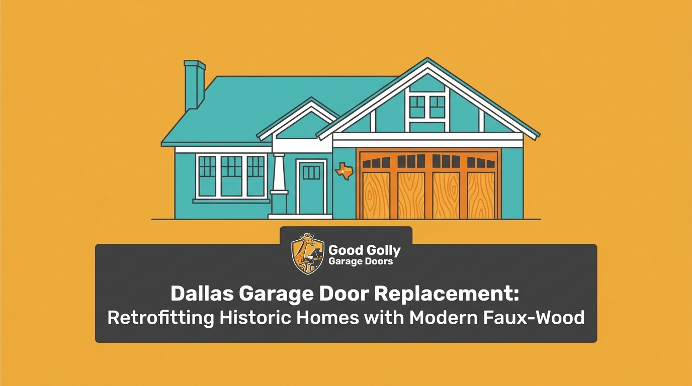 Dallas Garage Door Replacement: Retrofitting Historic Homes with Modern Faux-Wood — featured image