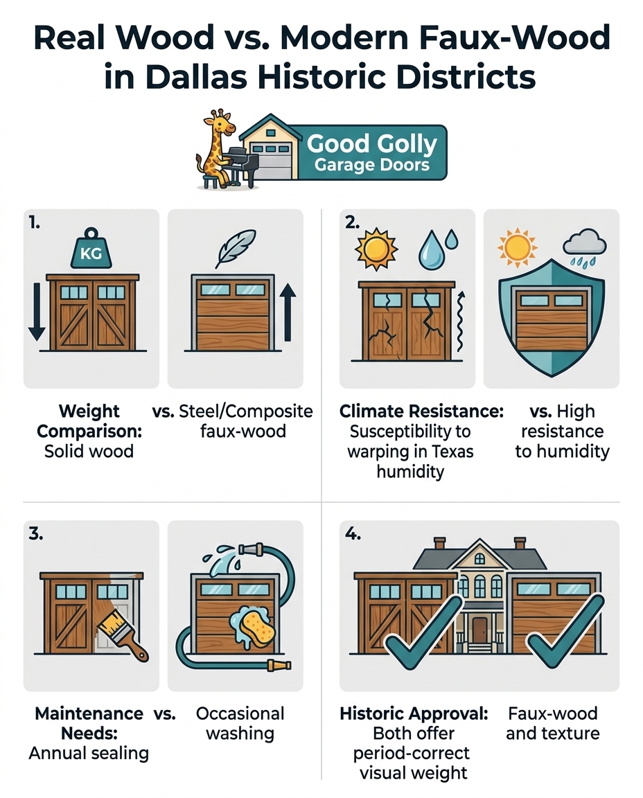 Real Wood vs. Modern Faux-Wood in Dallas Historic Districts