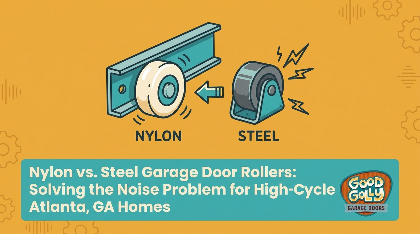 Nylon vs. Steel Garage Door Rollers: Solving the Noise Problem for High-Cycle Atlanta, GA Homes — featured image