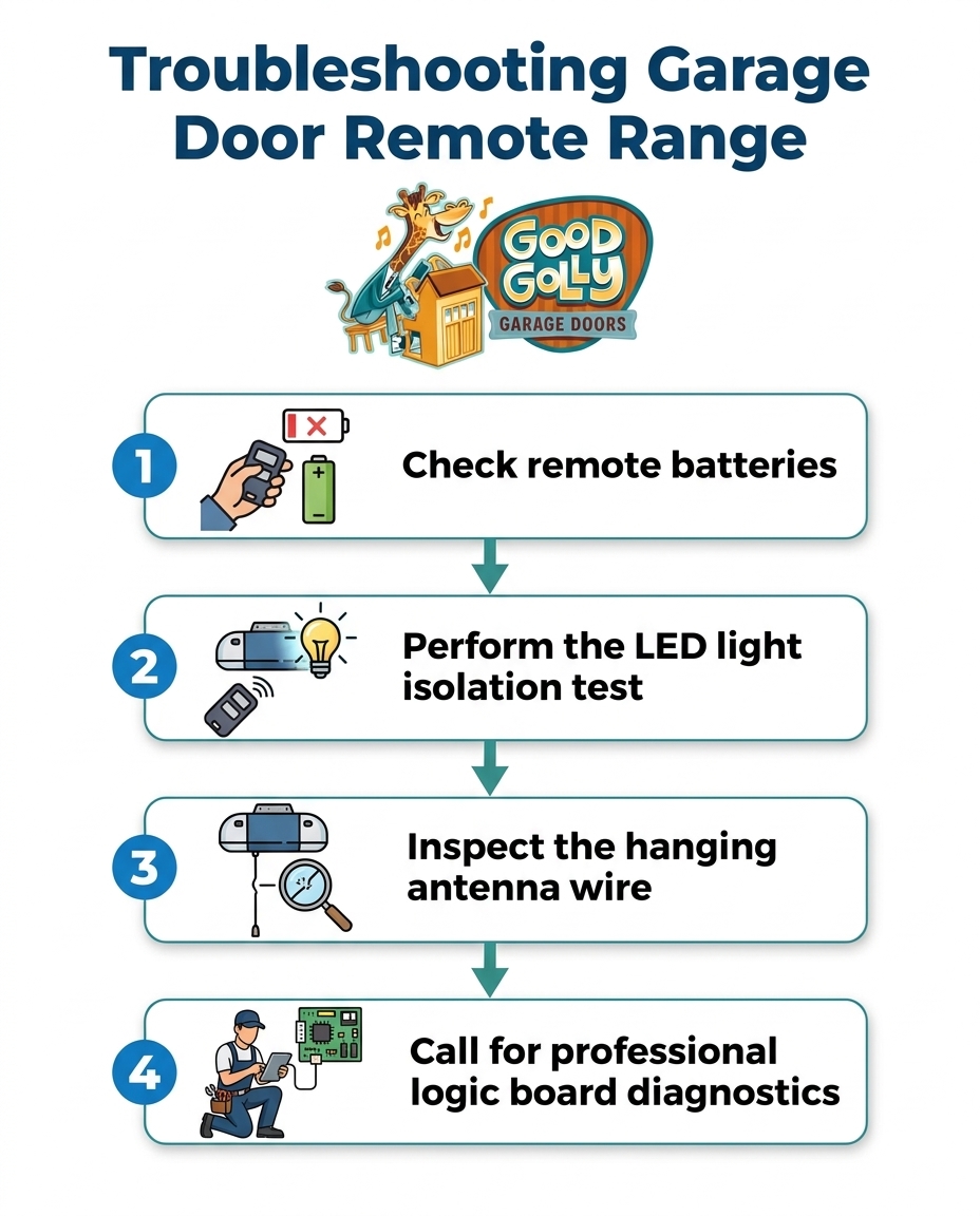 Troubleshooting Garage Door Remote Range