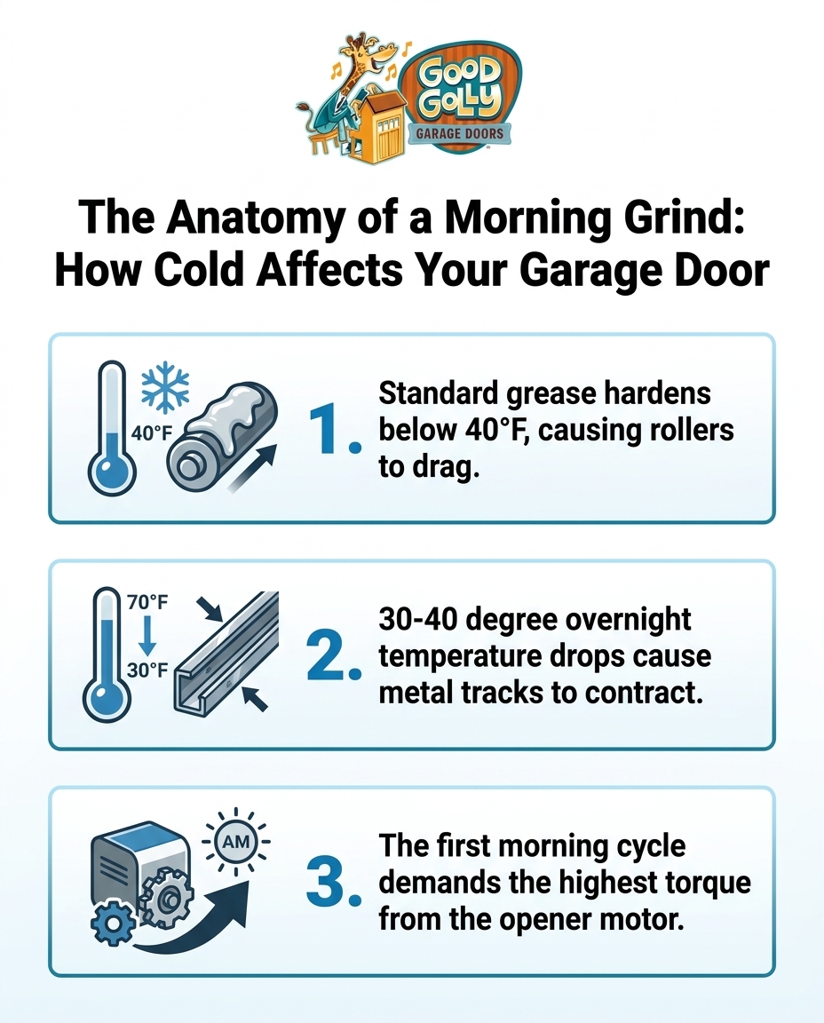 The Anatomy of a Morning Grind: How Cold Affects Your Garage Door