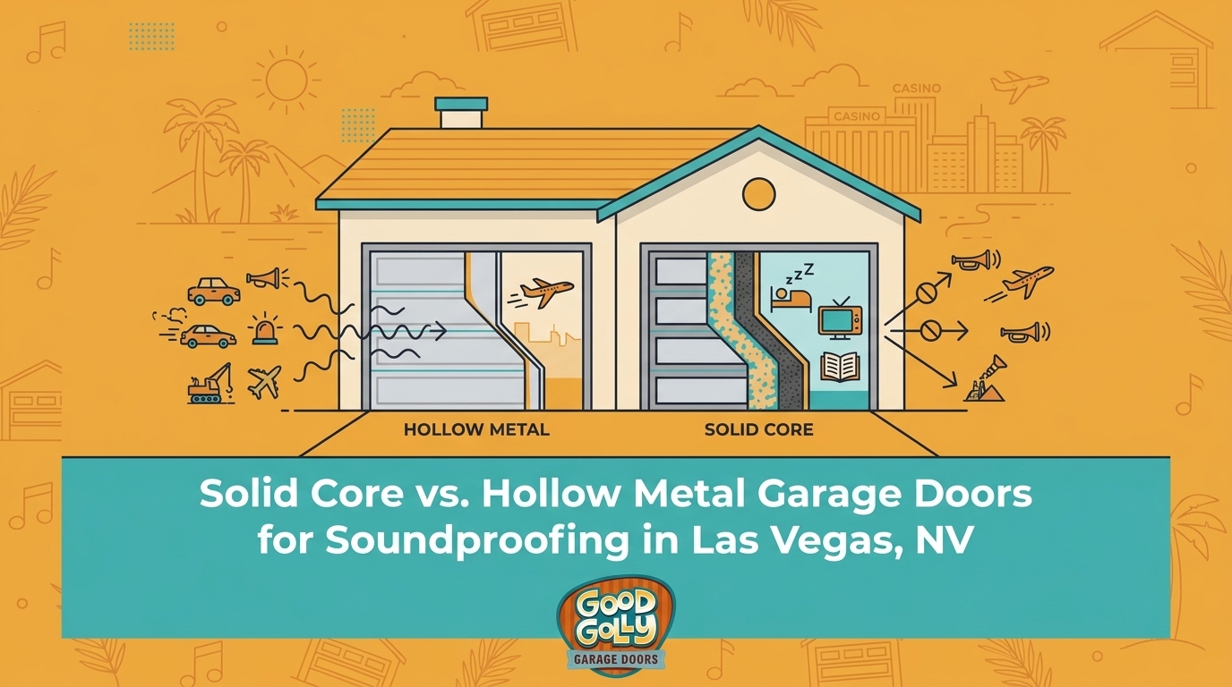 Solid Core vs. Hollow Metal Garage Doors for Soundproofing in Las Vegas, NV — featured image