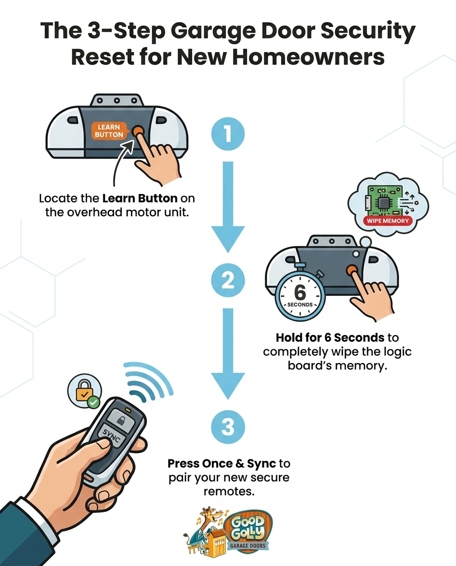 The 3-Step Garage Door Security Reset for New Homeowners