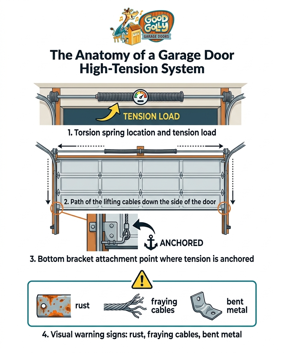 The Anatomy of a Garage Door High-Tension System