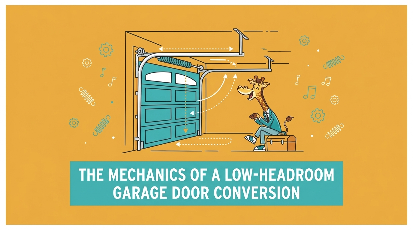 The Mechanics of a Low-Headroom Garage Door Conversion — featured image