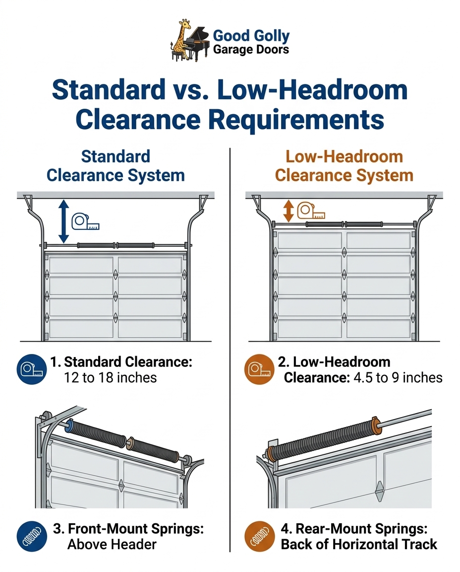Standard vs. Low-Headroom Clearance Requirements