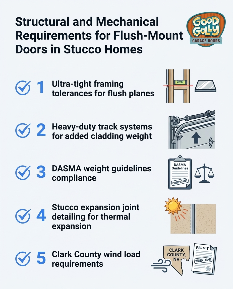 Structural and Mechanical Requirements for Flush-Mount Doors in Stucco Homes