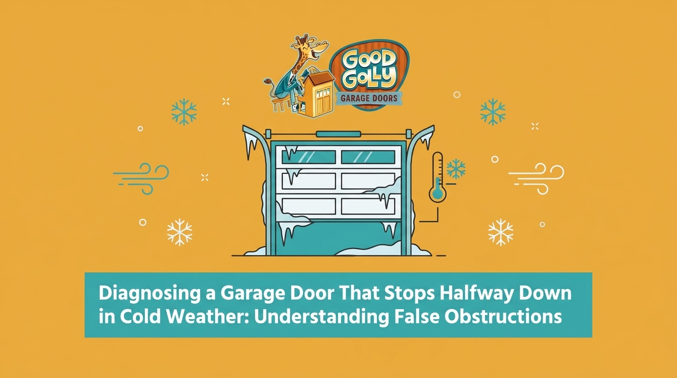 Diagnosing a Garage Door That Stops Halfway Down in Cold Weather: Understanding False Obstructions — featured image