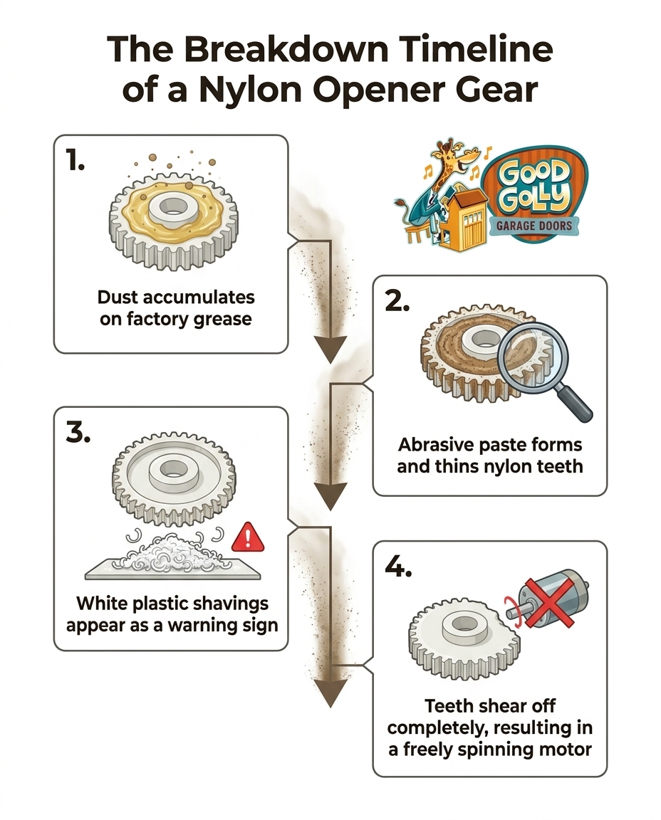 The Breakdown Timeline of a Nylon Opener Gear