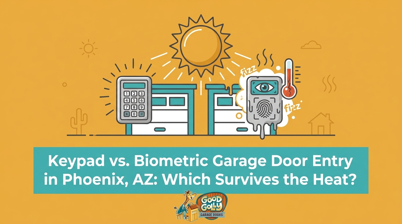 Keypad vs. Biometric Garage Door Entry in Phoenix, AZ: Which Survives the Heat? — featured image