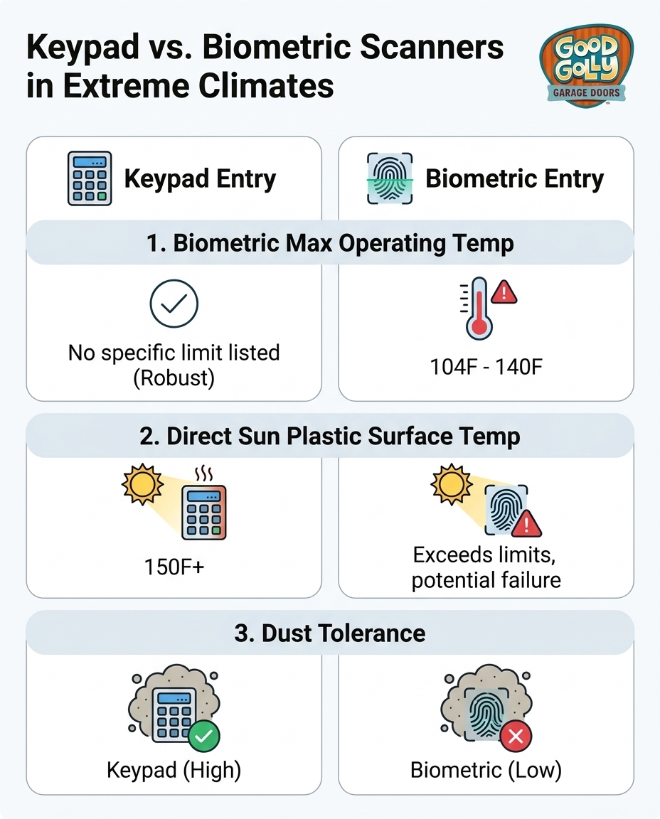 Keypad vs. Biometric Scanners in Extreme Climates