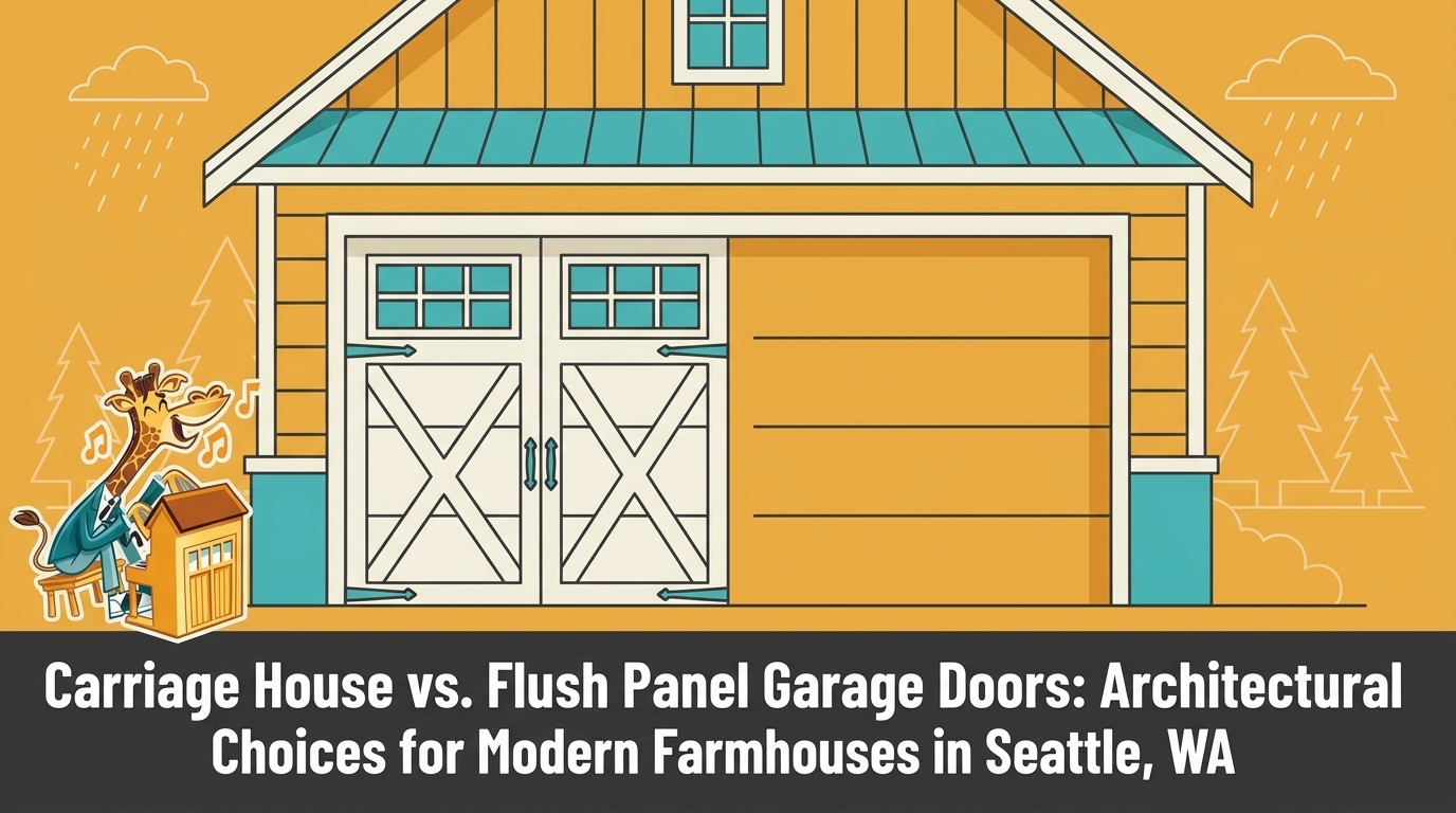 Carriage House vs. Flush Panel Garage Doors: Architectural Choices for Modern Farmhouses in Seattle, WA — featured image