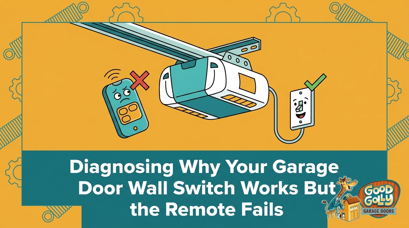 Diagnosing Why Your Garage Door Wall Switch Works But the Remote Fails — featured image