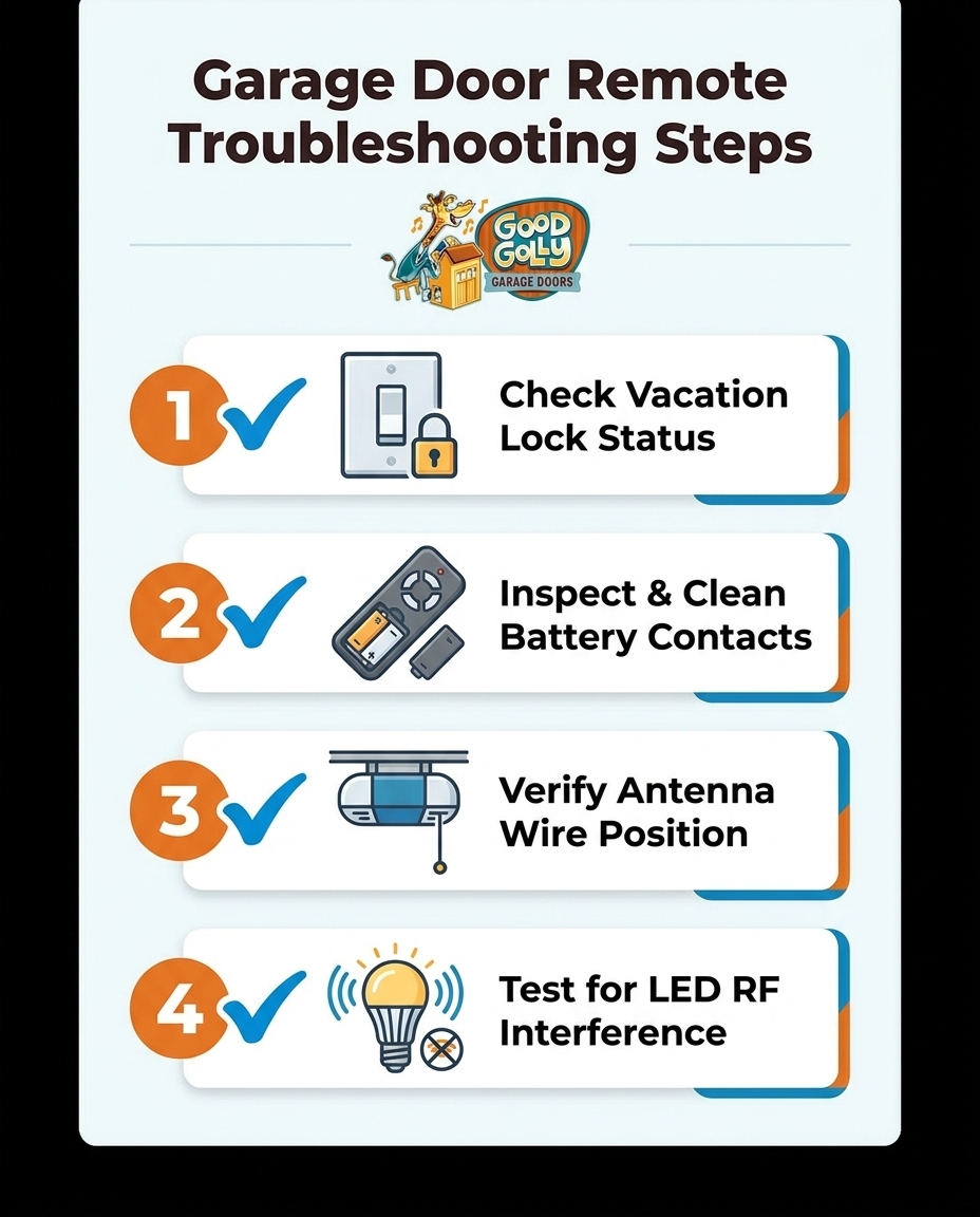Garage Door Remote Troubleshooting Steps
