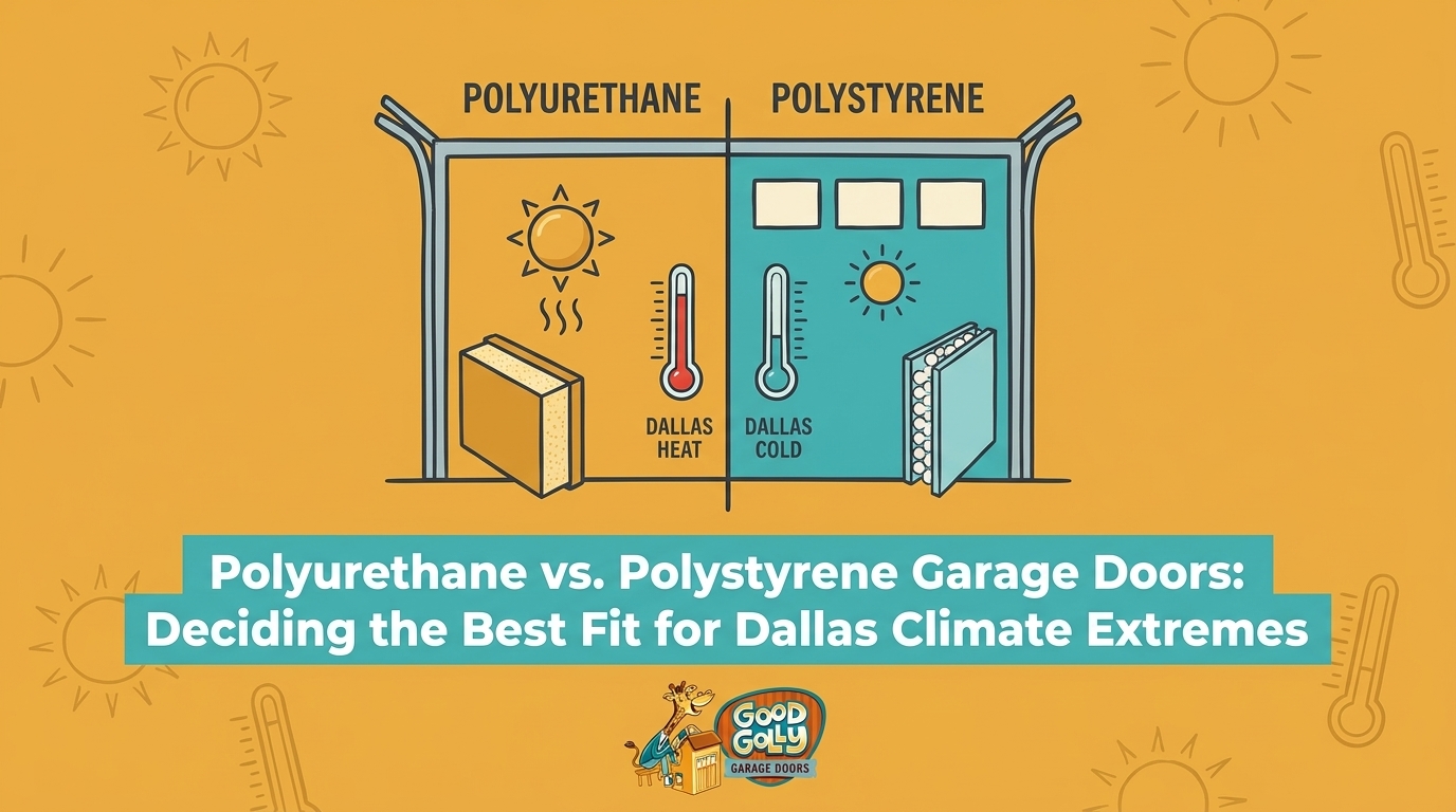 Polyurethane vs. Polystyrene Garage Doors: Deciding the Best Fit for Dallas Climate Extremes — featured image