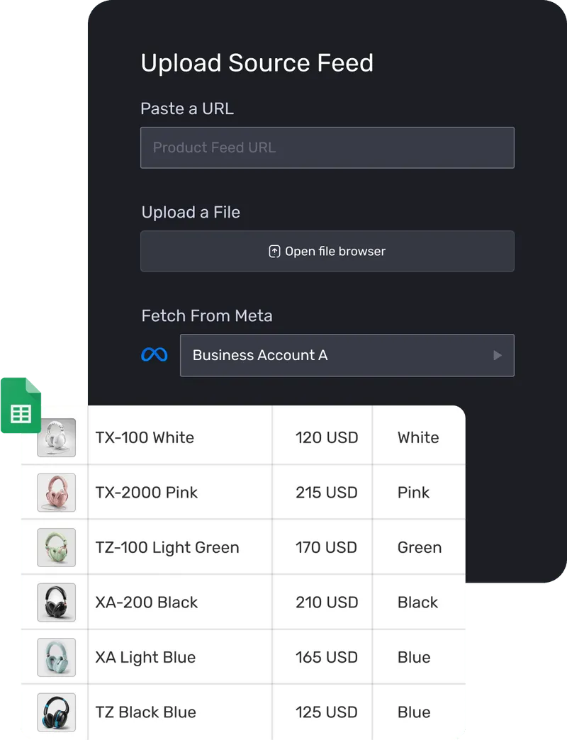 Marpipe starts with the product feed and links attributes directly to creatives, allowing ads to update automatically.