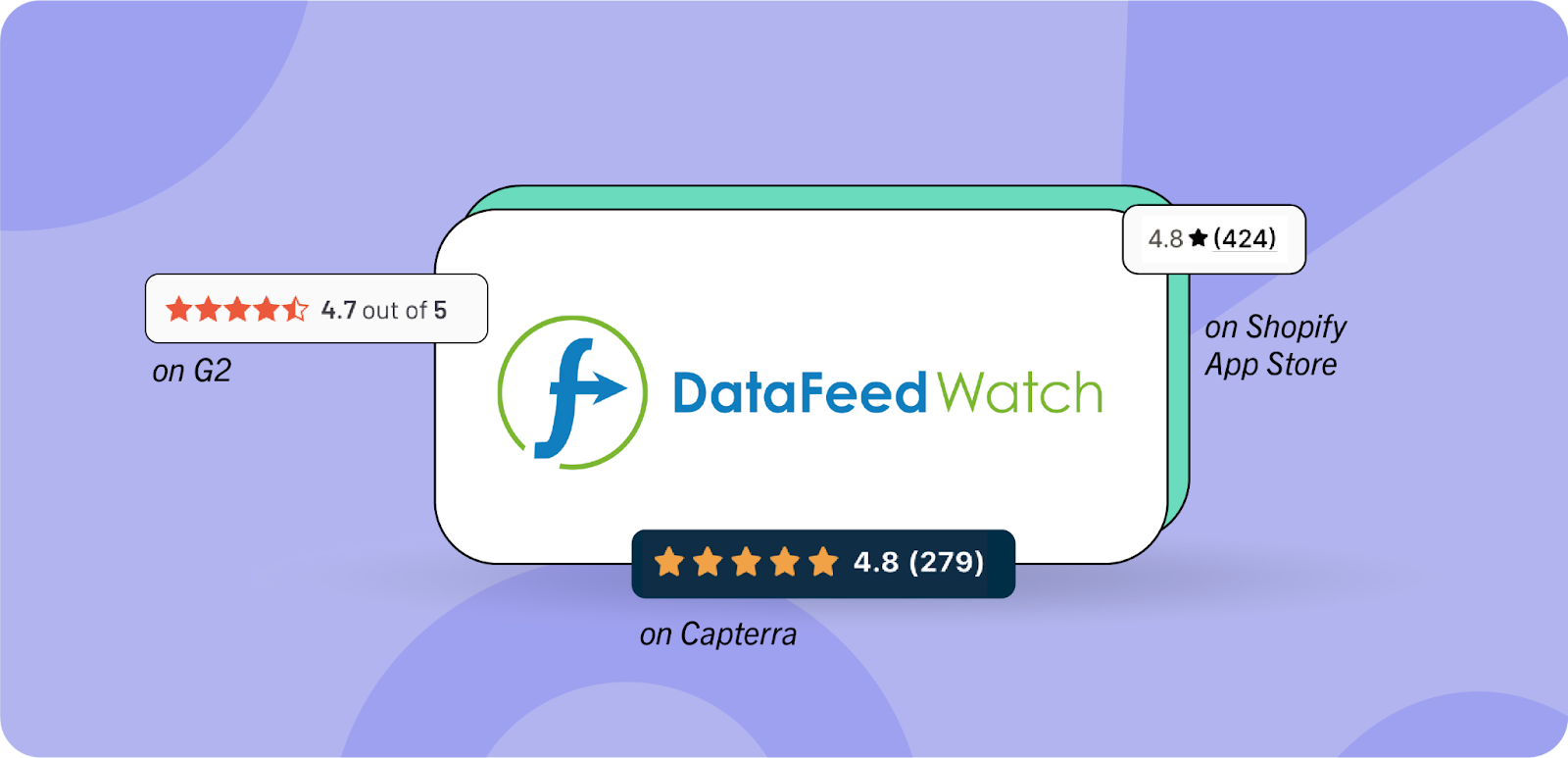 DataFeedWatch Ratings on Shopify, Capterra and G2
