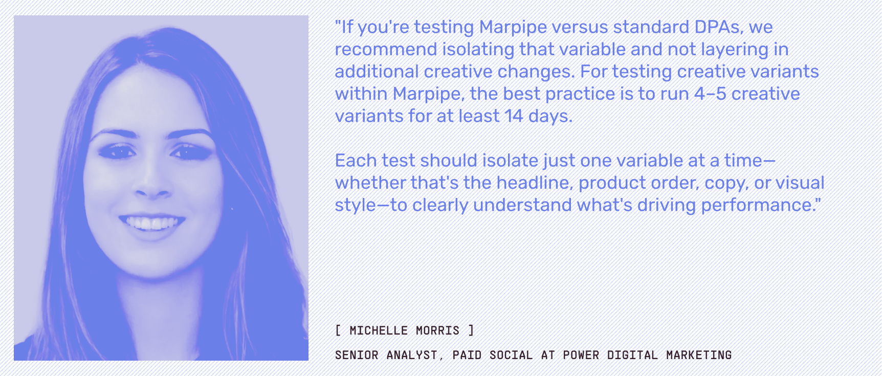 Michelle Morris, Senior Analyst, Paid Social at Power Digital Marketing