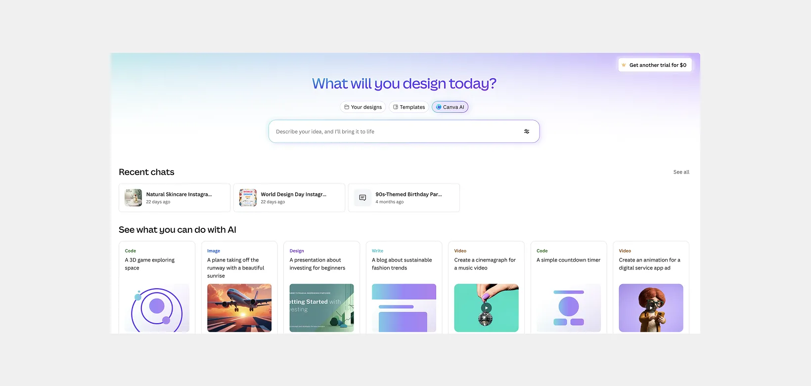 A look inside the Canva Magic Studio interface