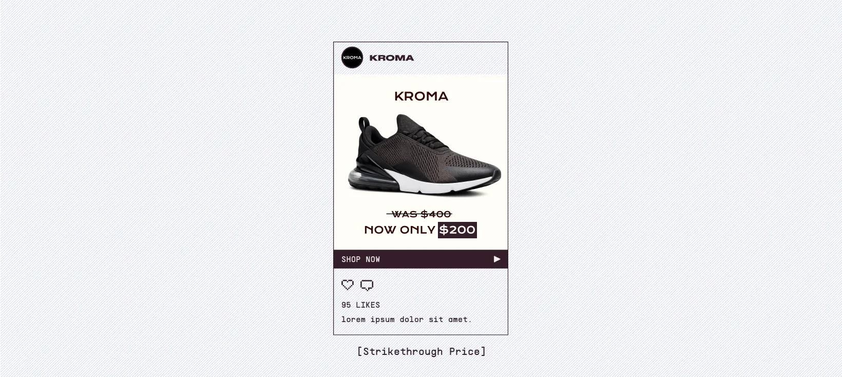 An example of the price drop ads