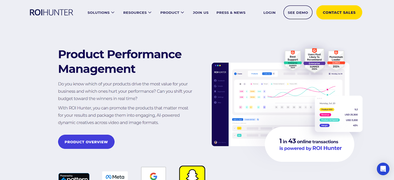  ROI Hunter: Built Around Feed and Performance Optimization