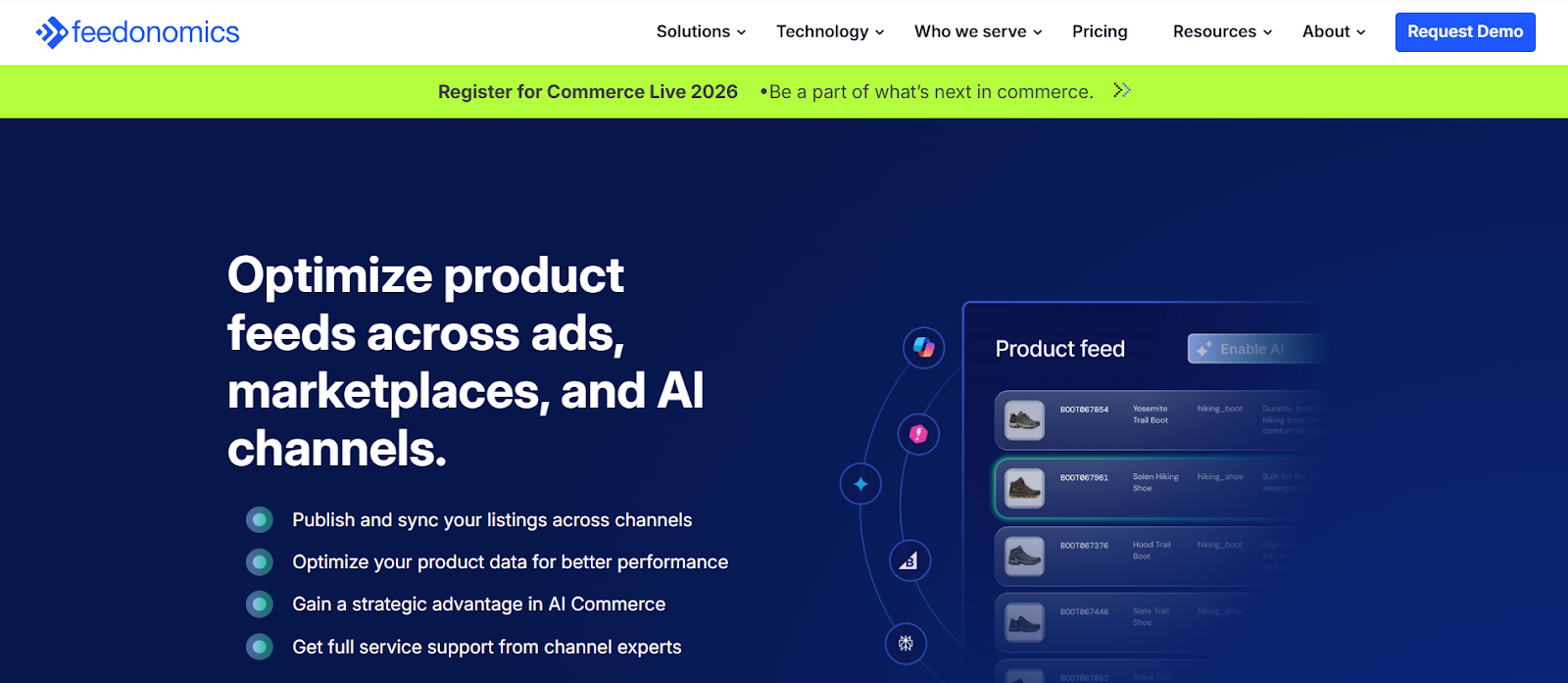 Feedonomics: Specialized in Product Feed Management