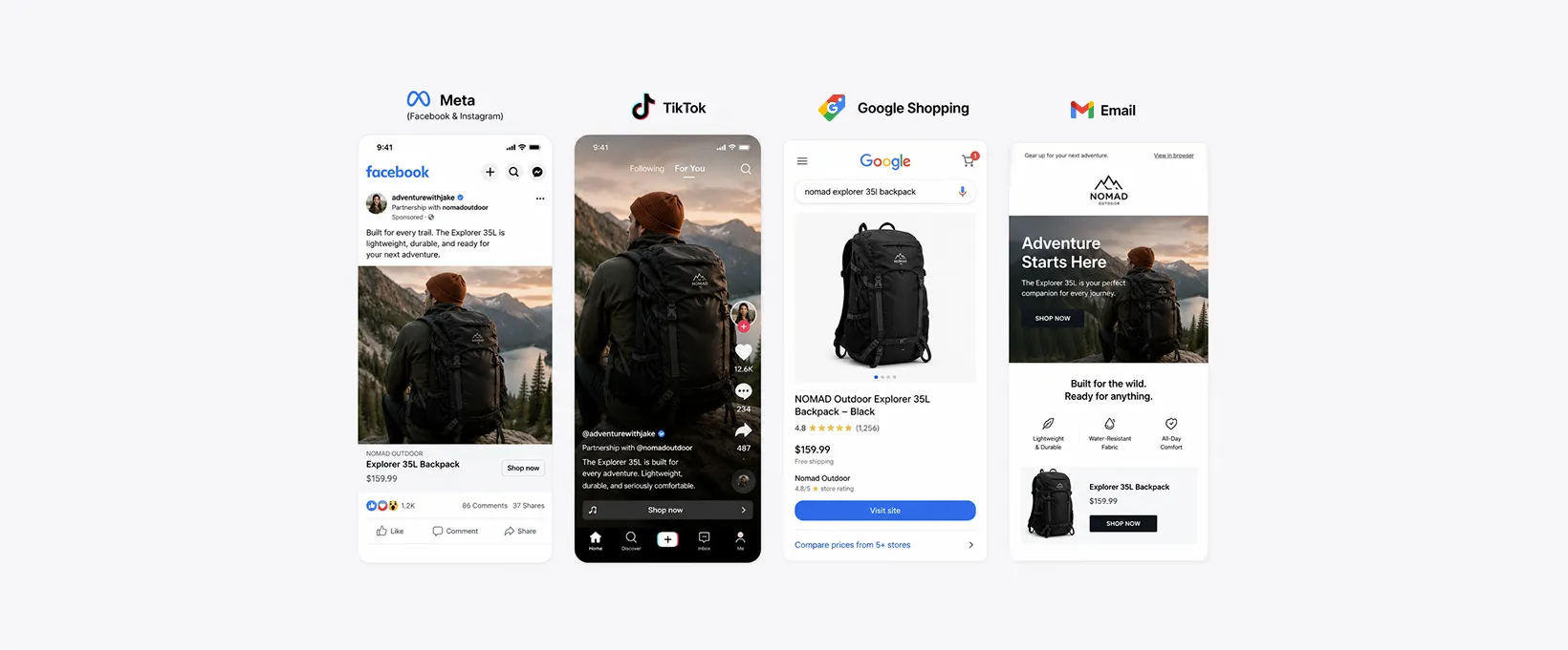 Redesign how products are merchandised by channel