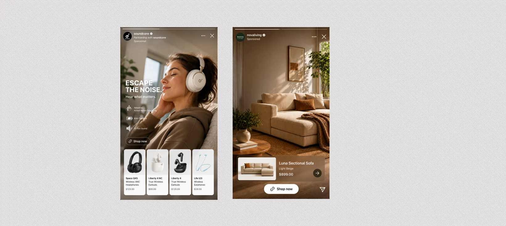 Examples of Story Catalog Ads