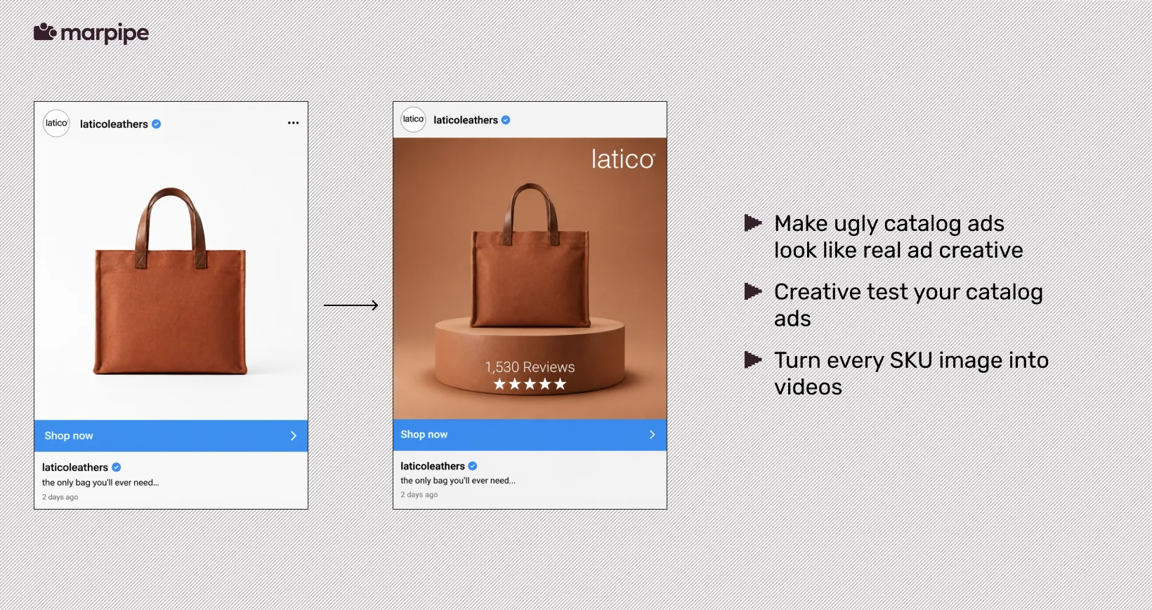 Turn boring catalog ads into high-converting ad creative