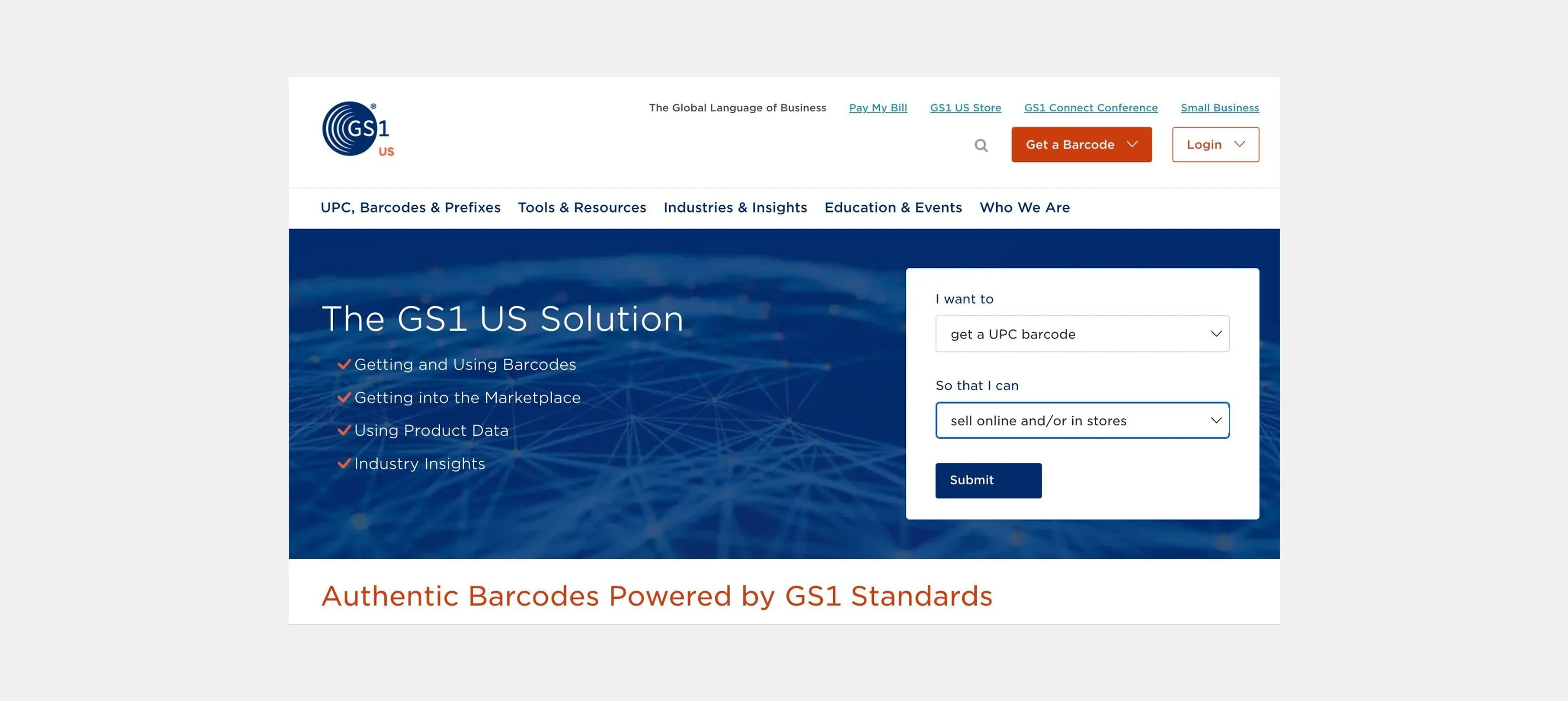 GS1 website