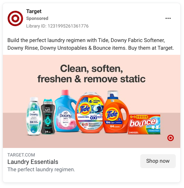 Target Product Bundle Ad