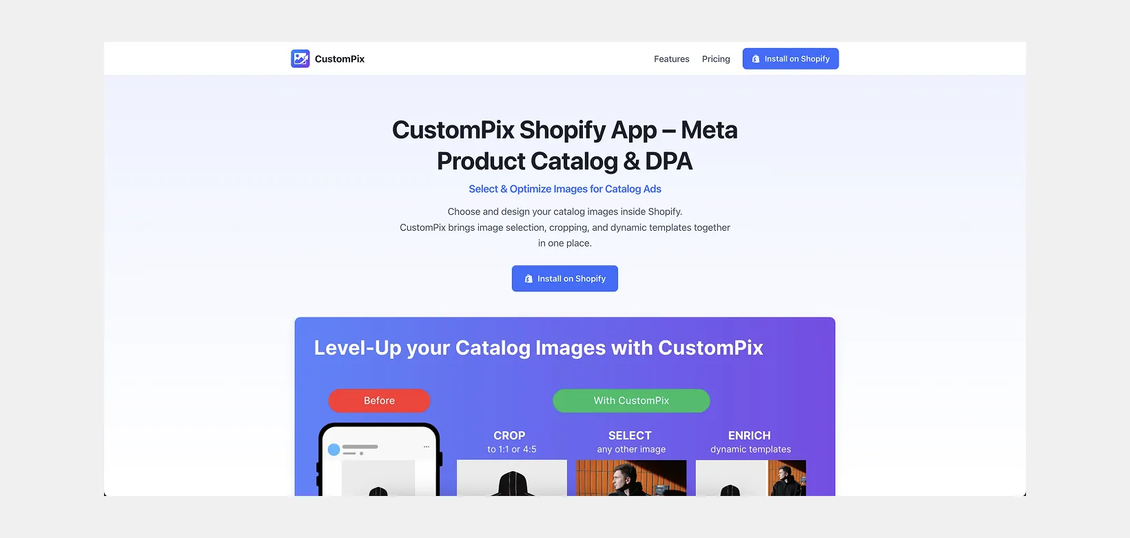 CustomPix website