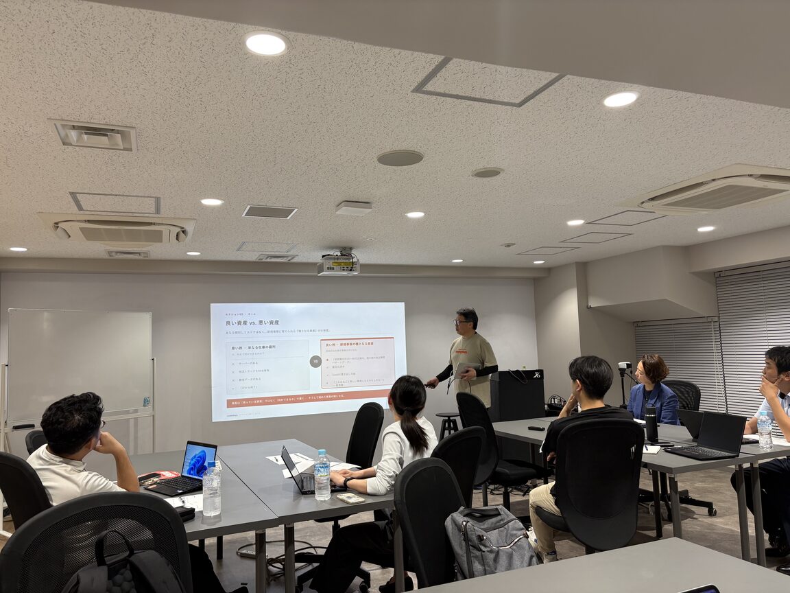 A workshop presentation in Japan