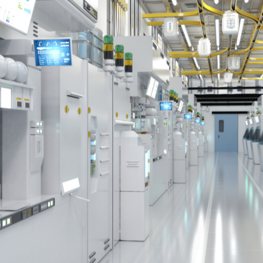 Manufacturing plant that could benefit from semiconductor logistics solution.