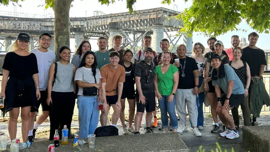 Team outing group photo.