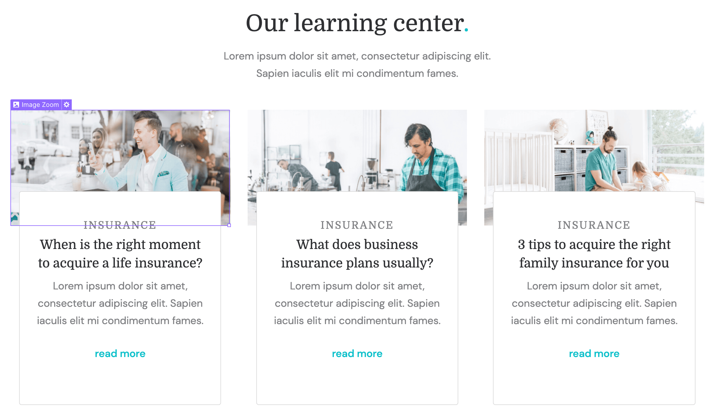 CMS Items - Care Webflow Template