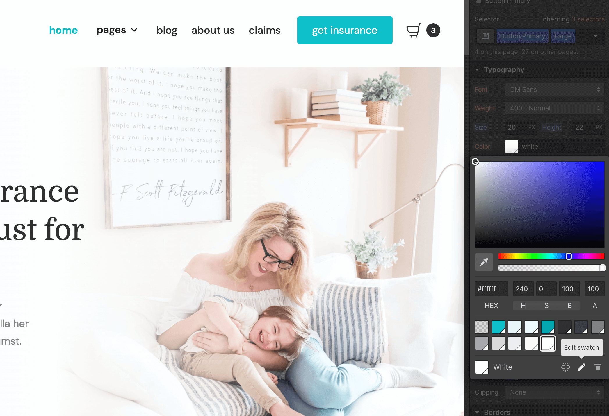 Colors - Care Webflow Template