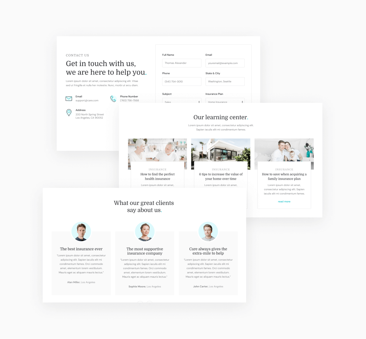 Care - 30 Sections Included - Insurance Webflow Template