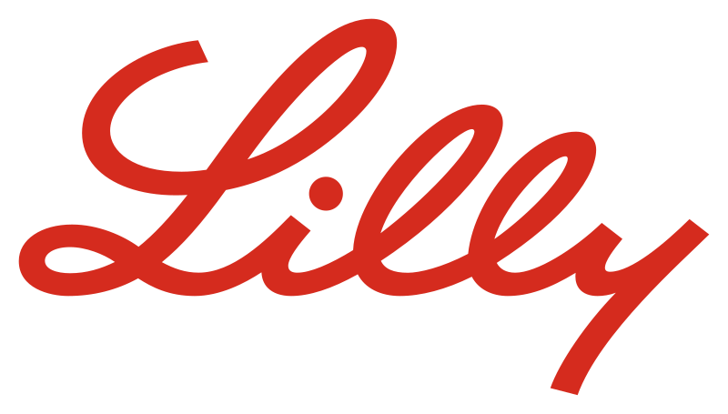 Lilly brand logo in red cursive script.